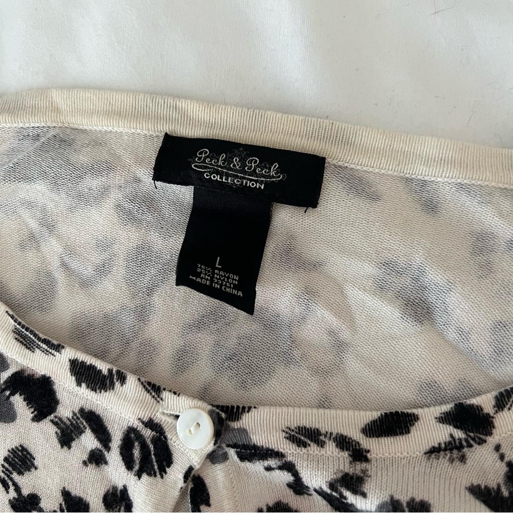 Leopard/cheetah cardigan - Picture 2 of 4